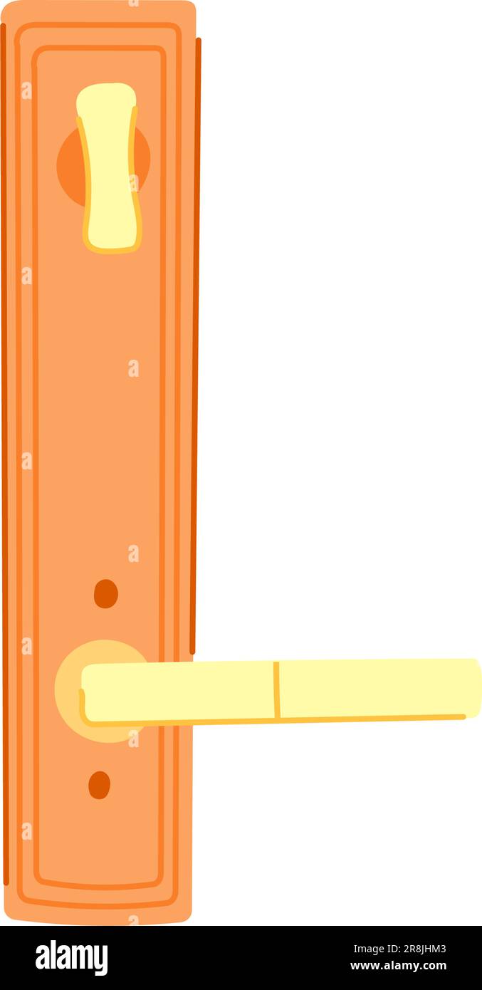 house door handle cartoon vector illustration Stock Vector Image & Art Alamy