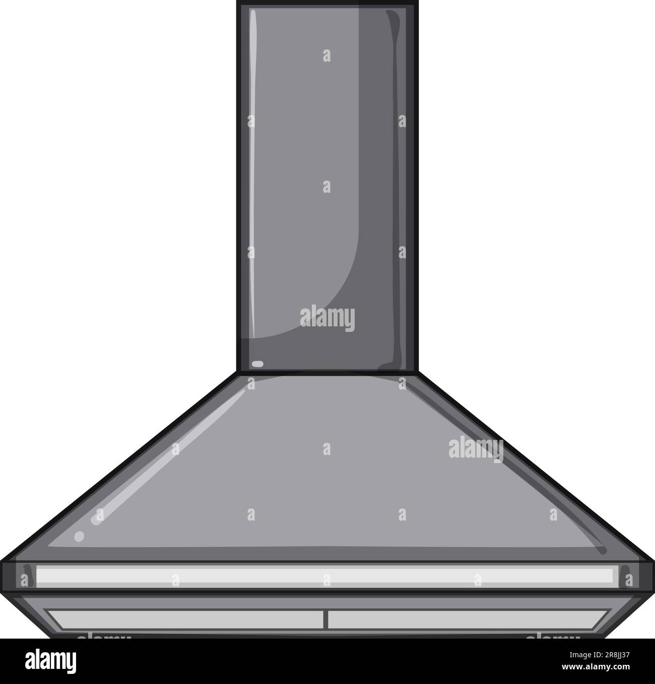 steel range hood cartoon vector illustration Stock Vector Image & Art