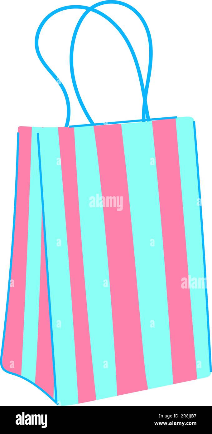 shop paper bag cartoon vector illustration Stock Vector Image & Art Alamy