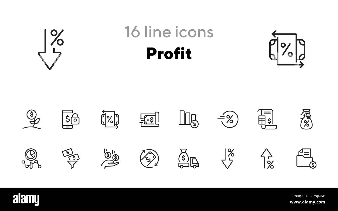 Profit reduction concept vector hi-res stock photography and images - Alamy