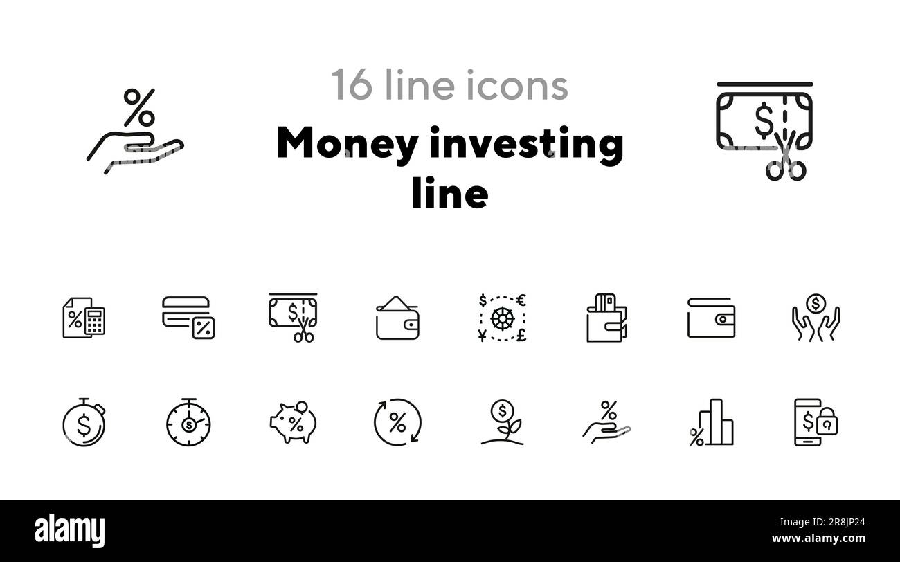 Money piggy purse icon hi-res stock photography and images - Alamy