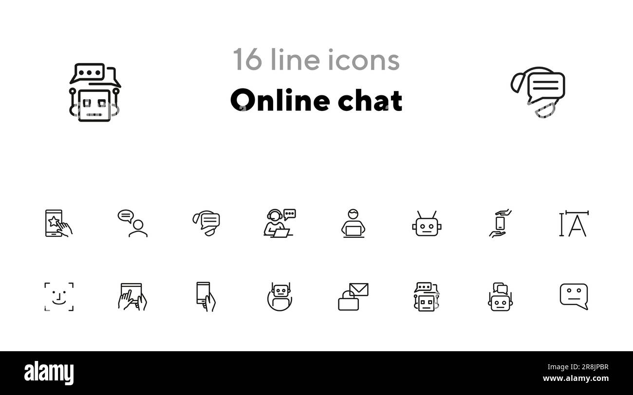 Ai chat data Stock Vector Images - Alamy