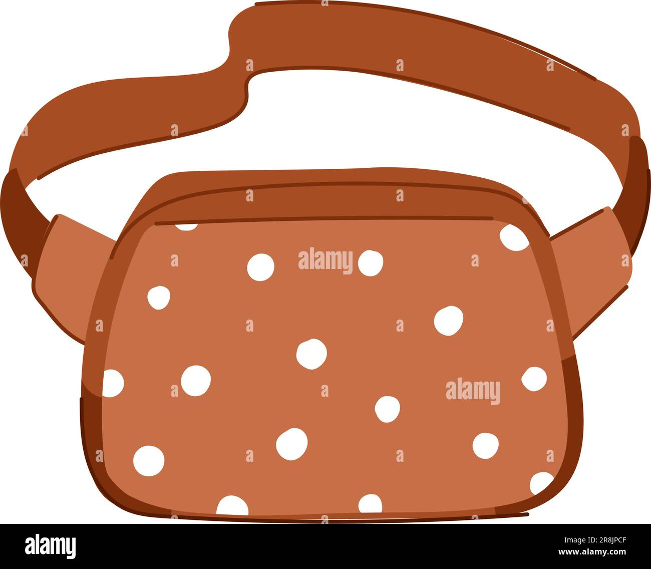 zipper waist bag cartoon vector illustration Stock Vector Image & Art