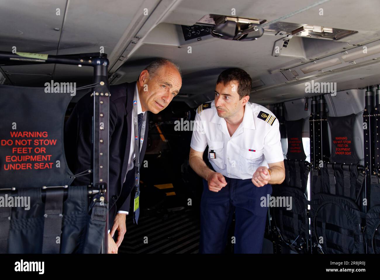 ParisLe Bourget, France. 21st June, 2023. JeanFrancois Copé visits