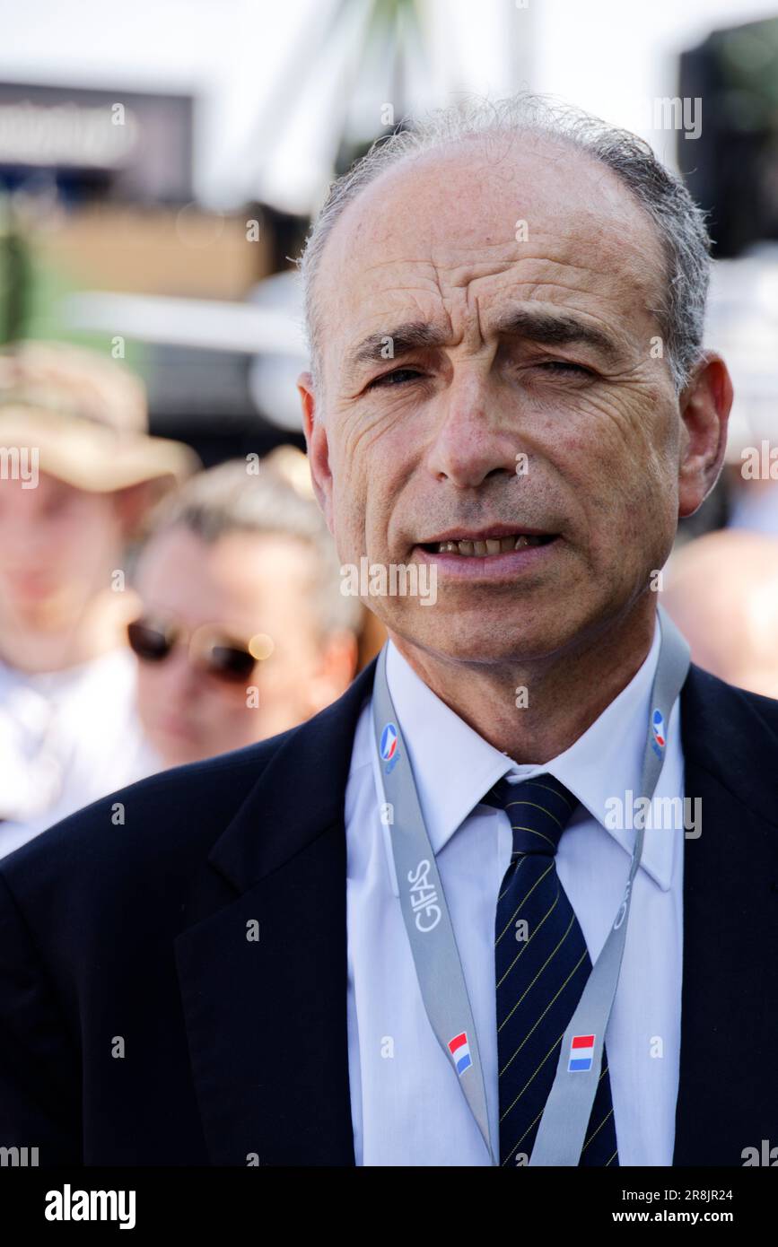 ParisLe Bourget, France. 21st June, 2023. JeanFrancois Copé visits