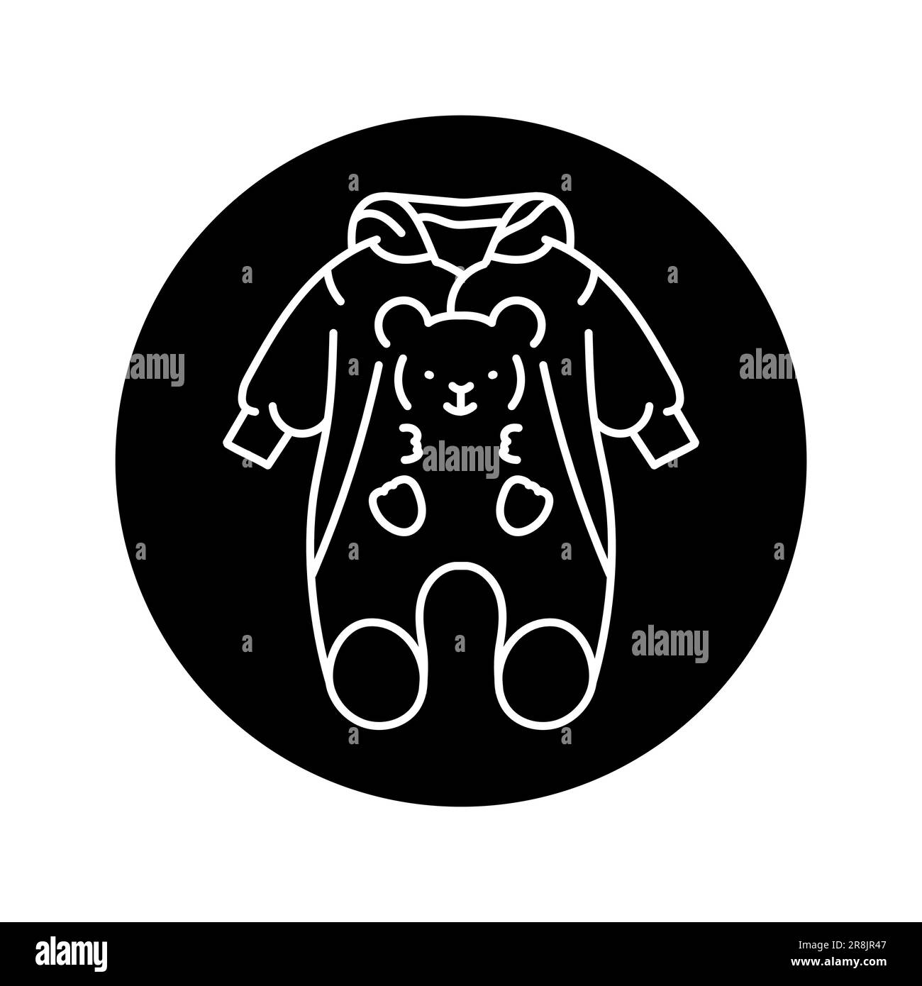 Baby rompers black line icon. Pictogram for web page, mobile app, promo ...