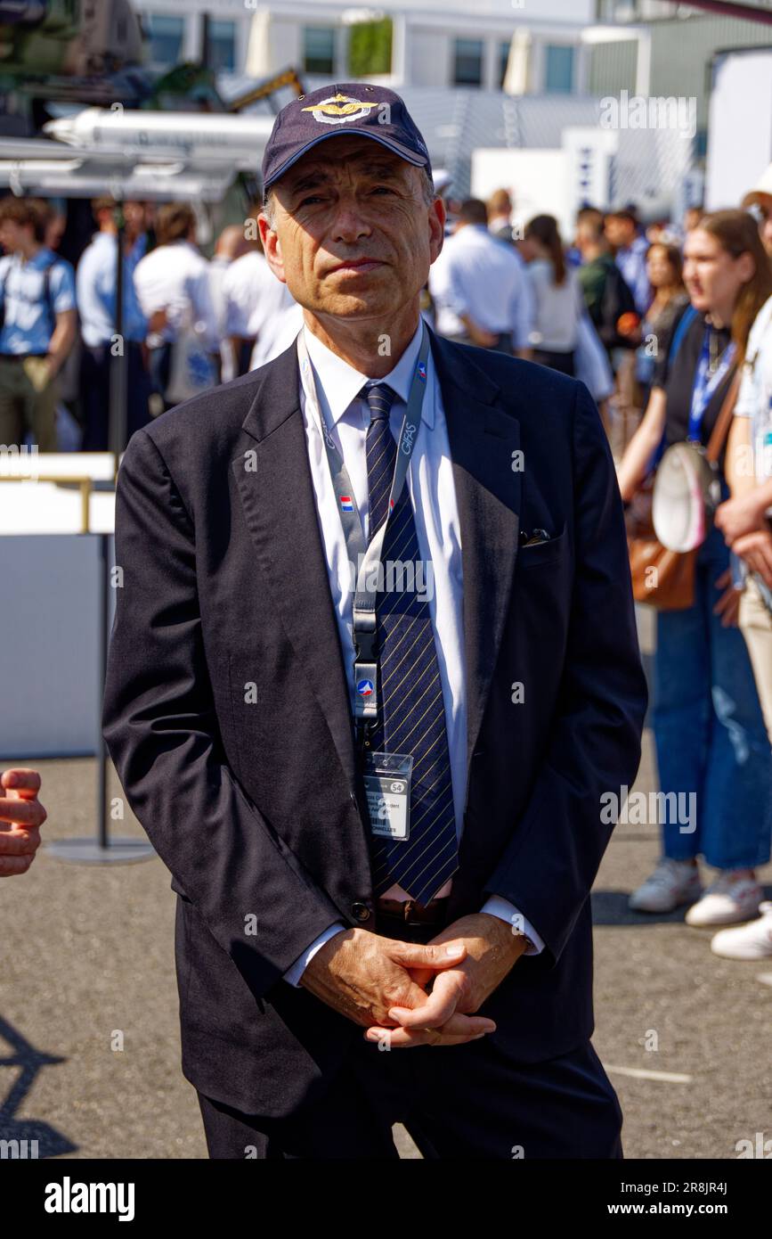 ParisLe Bourget, France. 21st June, 2023. JeanFrancois Copé visits
