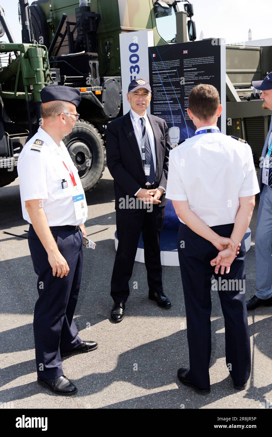 ParisLe Bourget, France. 21st June, 2023. JeanFrancois Copé visits