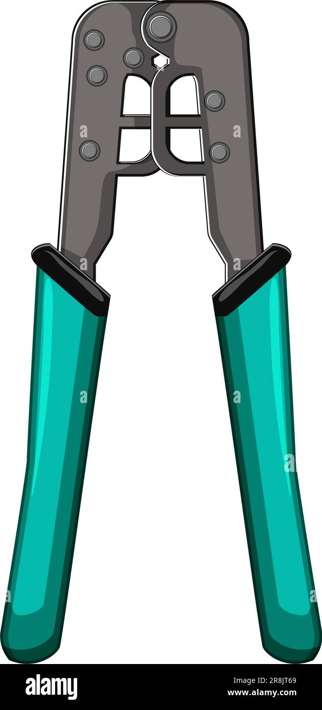 equipment crimper tool cartoon vector illustration Stock Vector Image ...