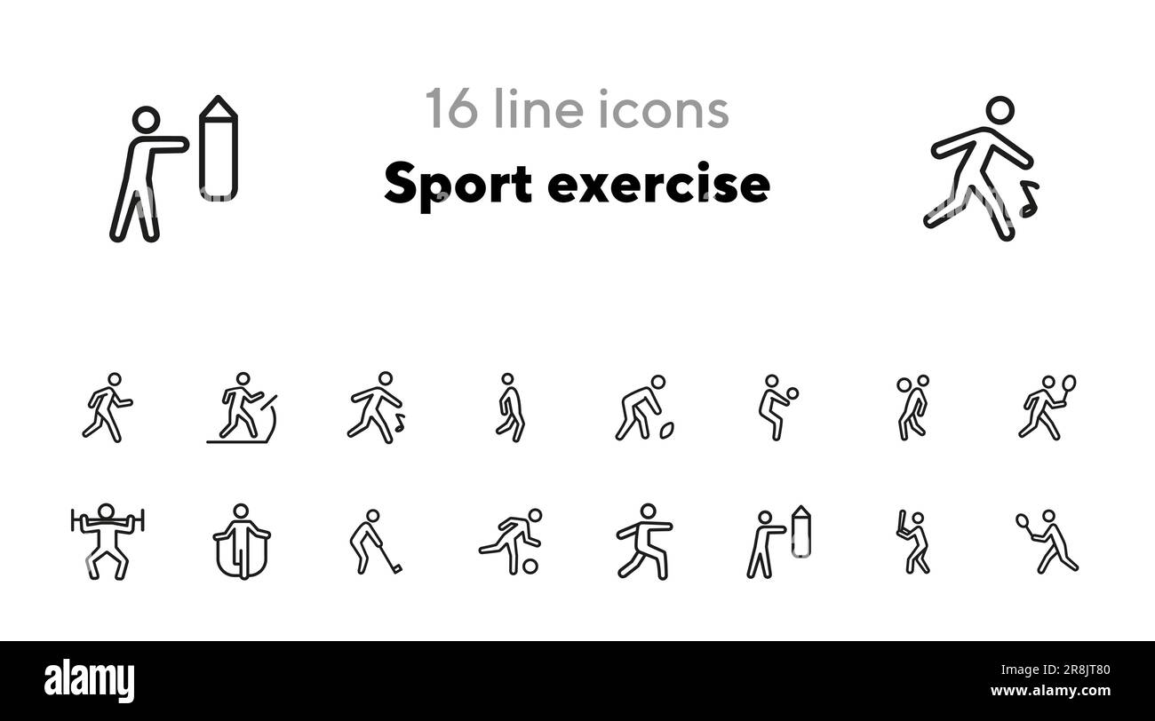 Sportsman exercising on exercise Stock Vector Images - Alamy