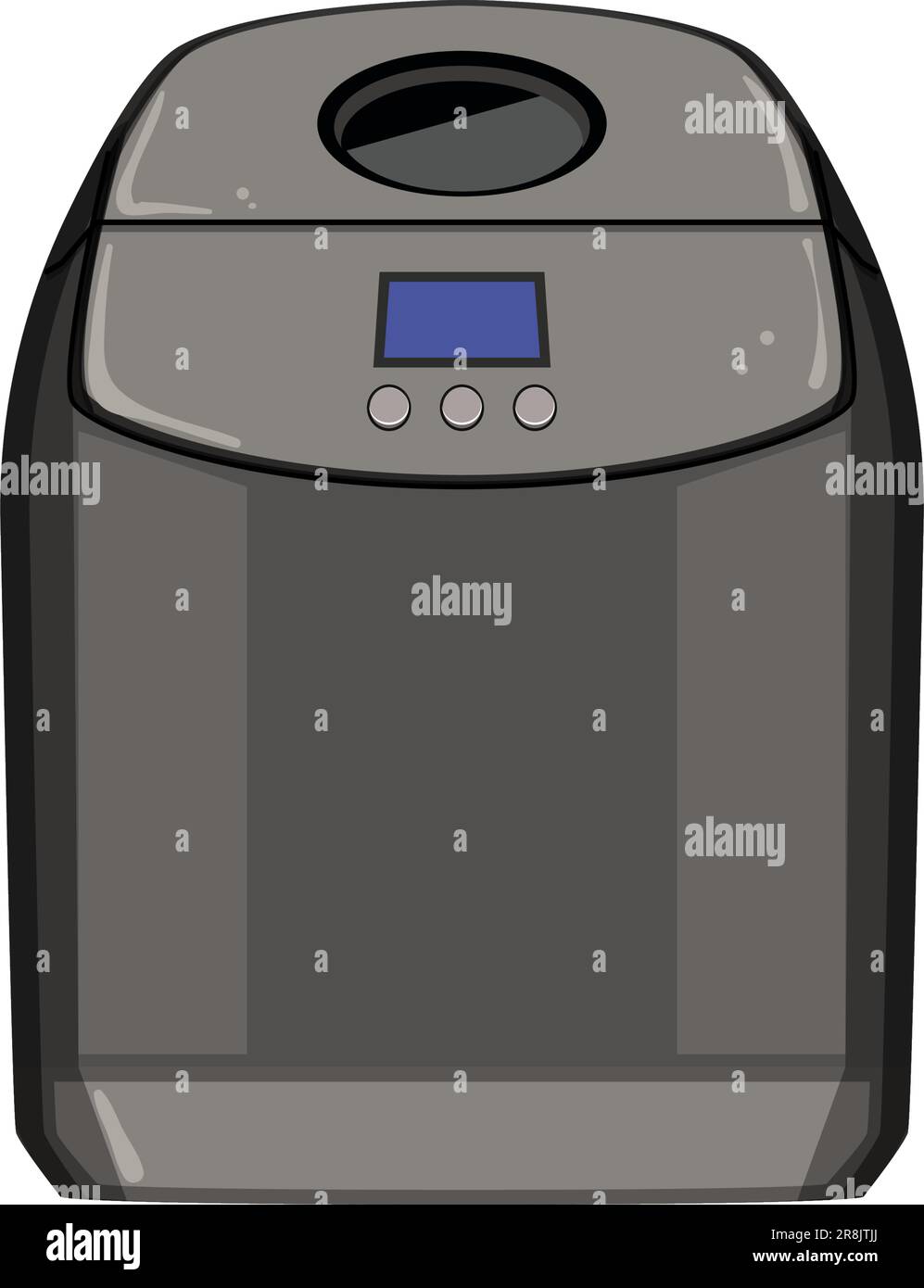 homemade bread maker cartoon vector illustration Stock Vector Image
