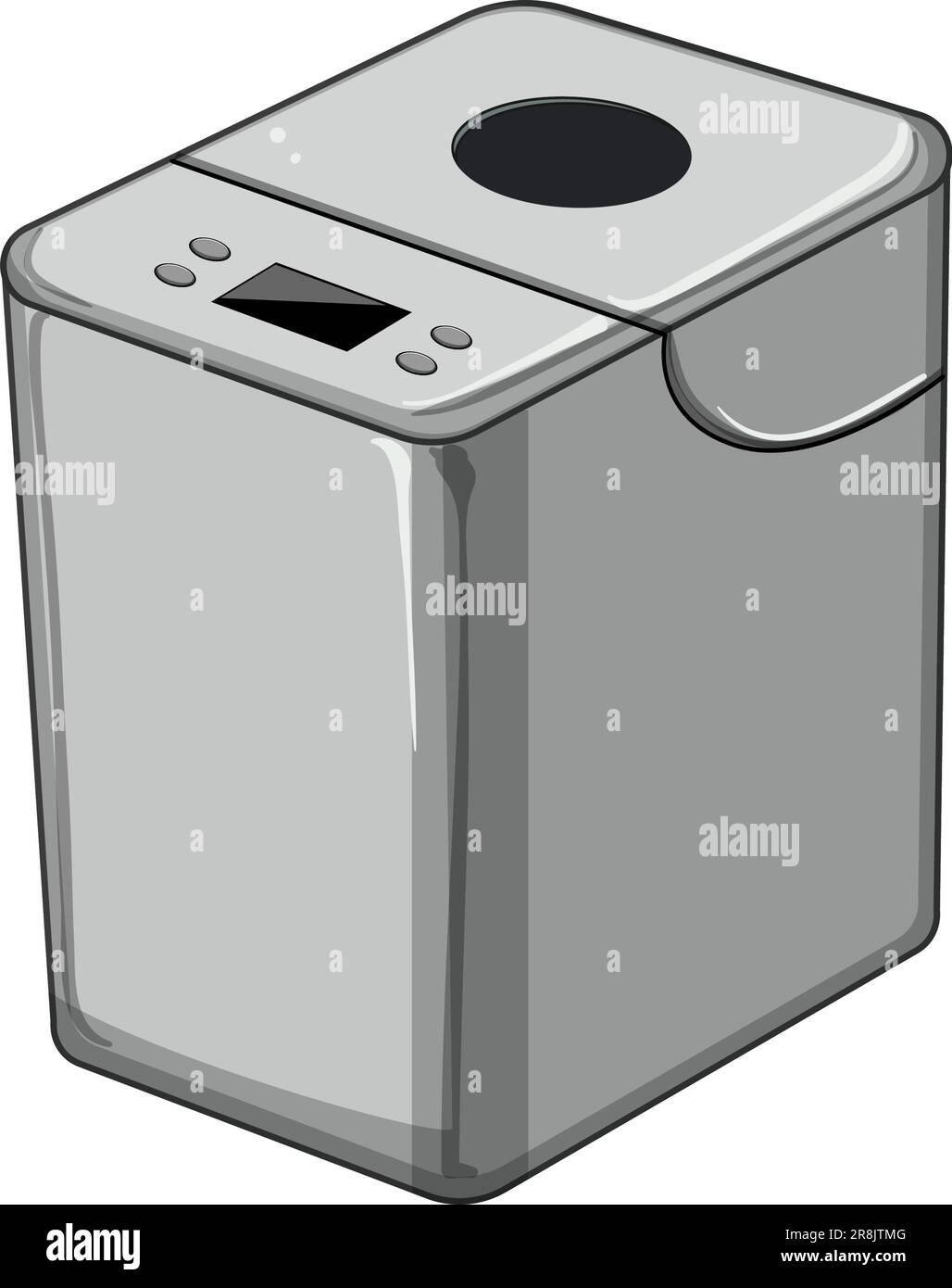 ingredient bread maker cartoon vector illustration Stock Vector Image