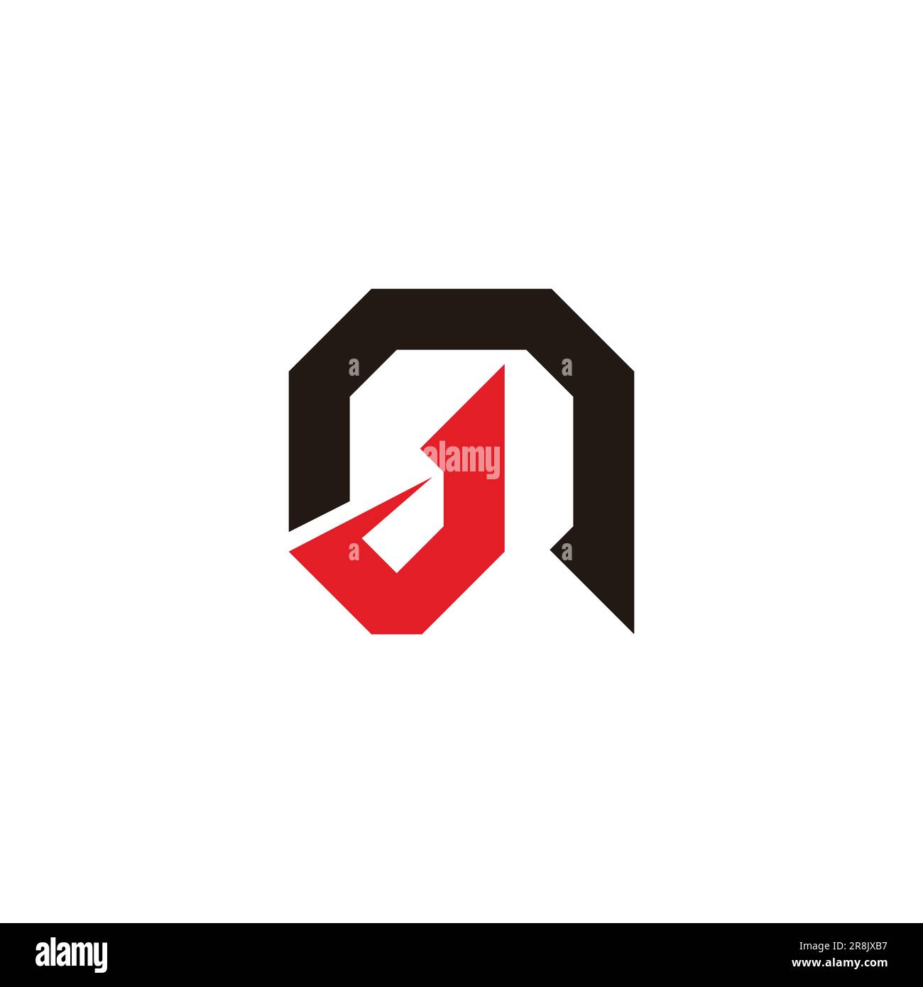 letter nj slice geometric simple logo vector Stock Vector Image & Art ...