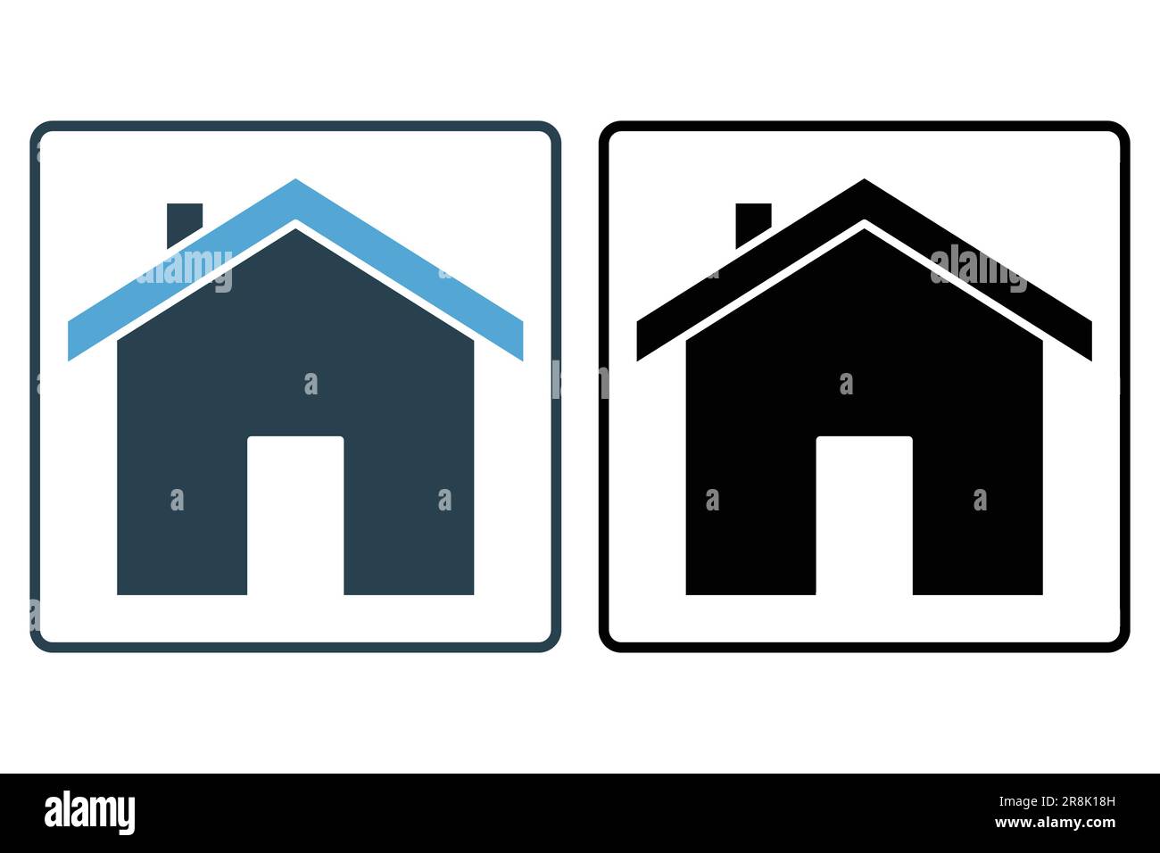 House icon. Solid icon style design. Simple vector design editable Stock Vector