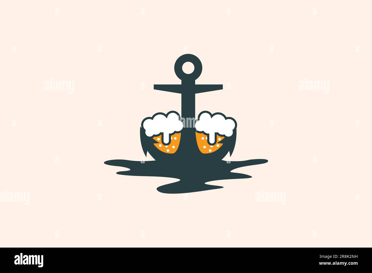 Anchor Bar logo design vector Stock Vector Image & Art Alamy