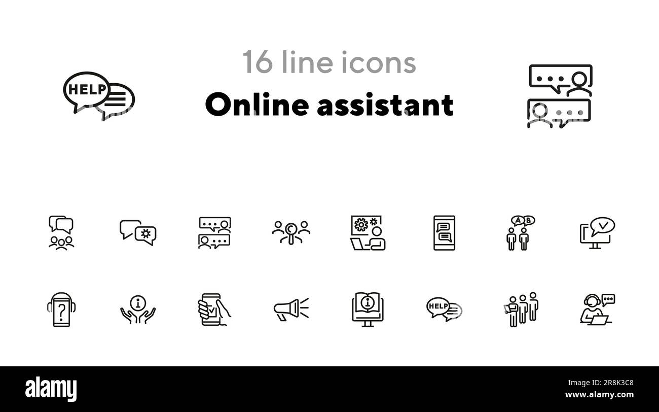 Agent assistant Stock Vector Images - Alamy
