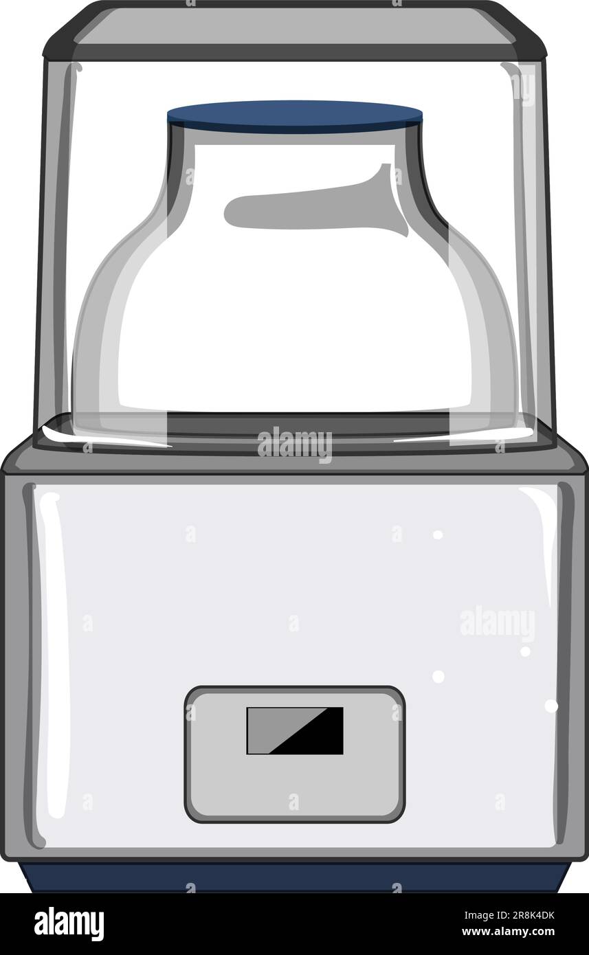 glass yogurt maker cartoon vector illustration Stock Vector Image & Art