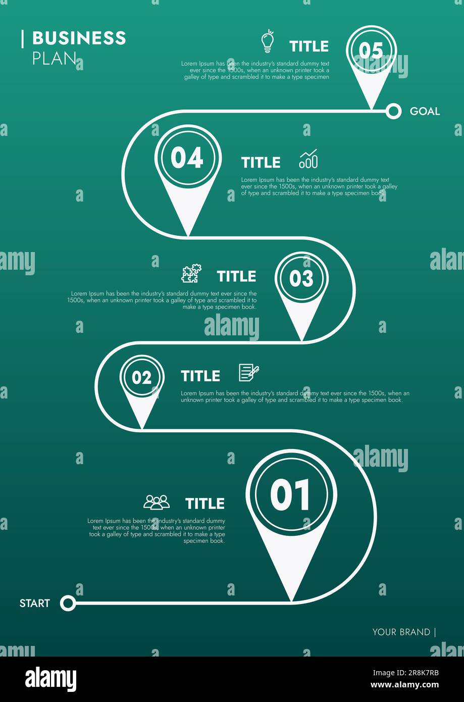 Business template for presentation. Infographic business data ...