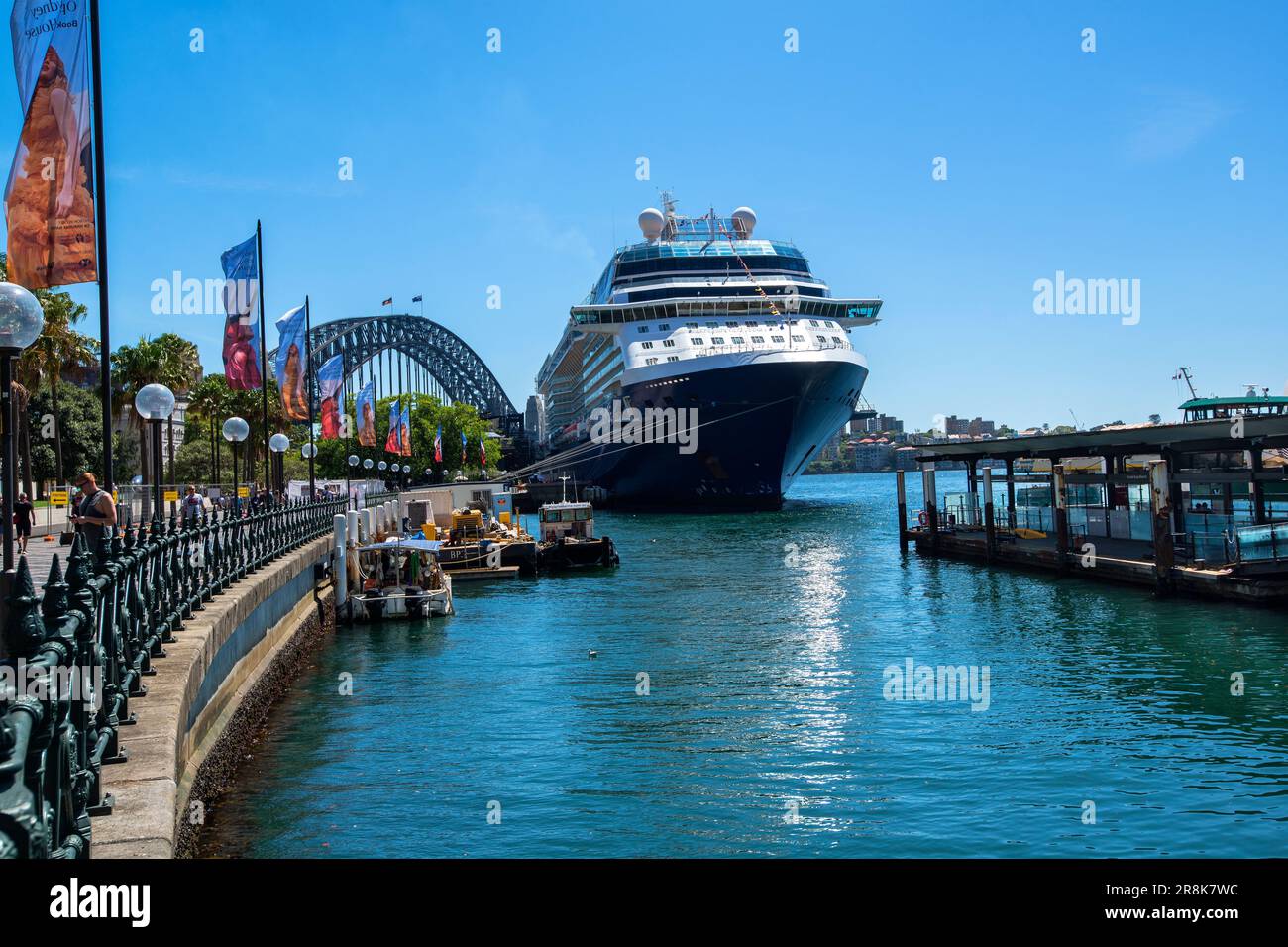 Cruise Ship docked at the Overseas Passenger Terminal in the Darling Harbor, Sydney, Australia