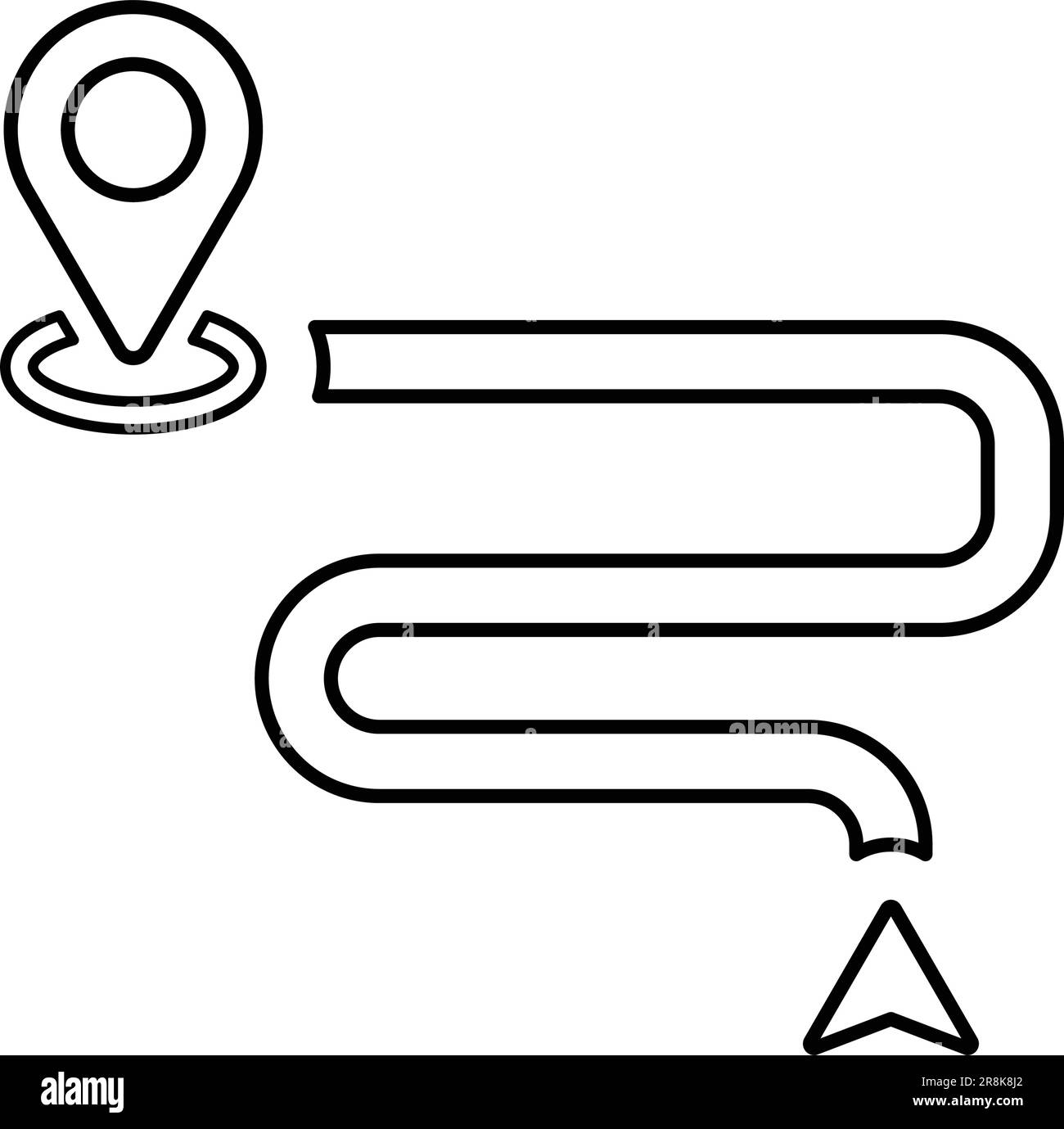 Navigation icon. symbol for use on mobile apps, print media and web ...