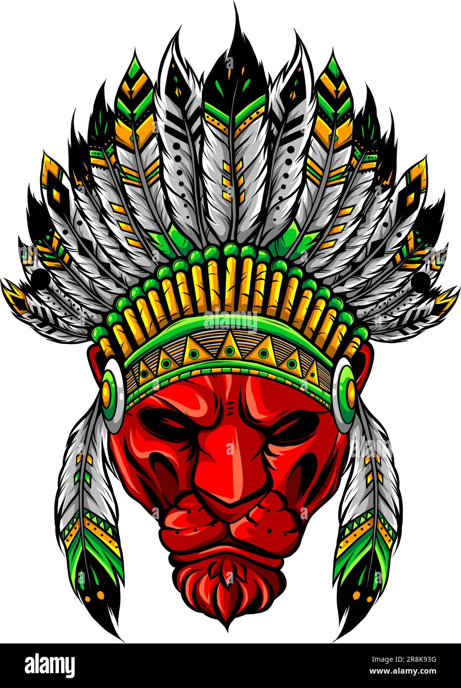 Lion Indian American Indian Lion s Face Stock Vector Image Art Alamy lion-indian-american-indian-lion-s-face-stock-vector-image-art-alamy