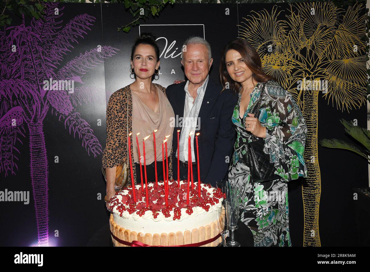 Rome, Italy. 21st June, 2023. Rome, Oliver Lab Party to celebrate the birthday of Sergio Valente, In the photo: Sergio Valente Irene Ferri Tosca D'Aquino Credit: Independent Photo Agency/Alamy Live News Stock Photo