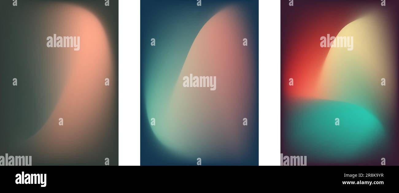 gradient backgrounds vector. set of minimal style posters. modern ...