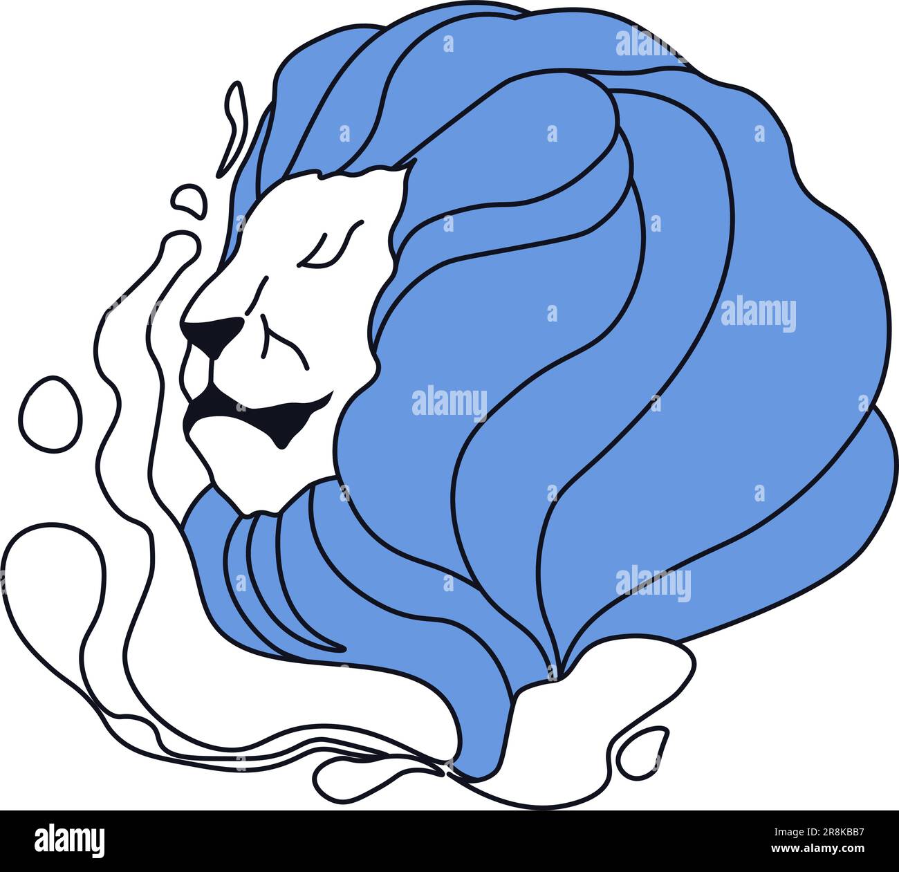 Zodiac sign of Leo or Lion, astrology symbols Stock Vector Image & Art ...