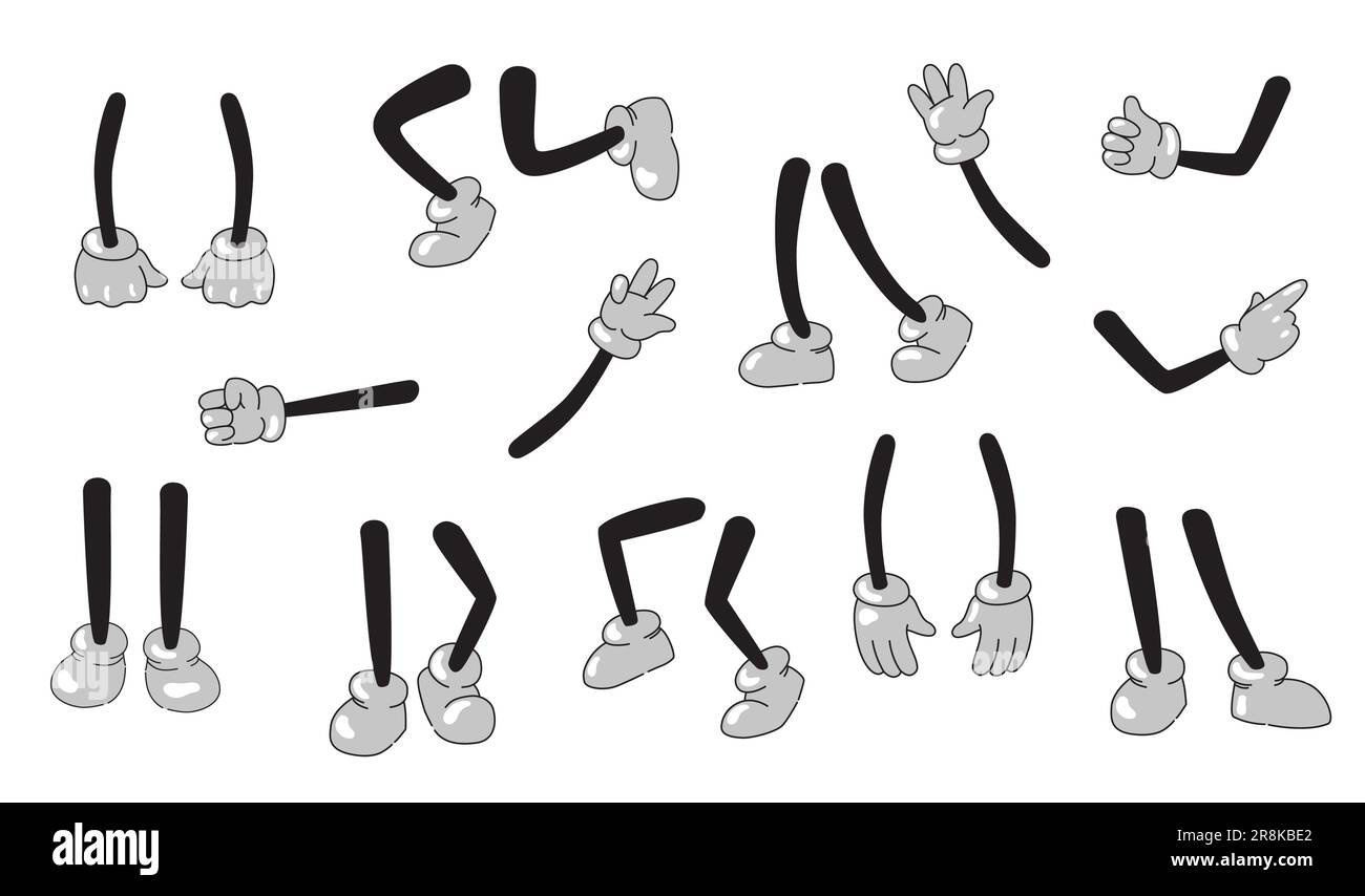 Cartoon arms and legs set Stock Vector Image & Art Alamy