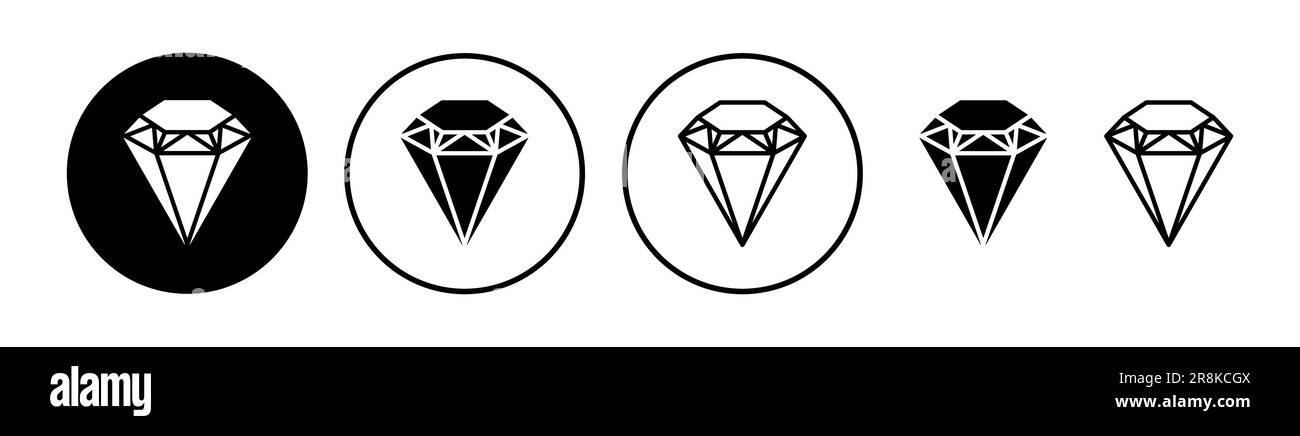 Diamond icon vector. gem icon. crystal stone Stock Vector Image & Art ...