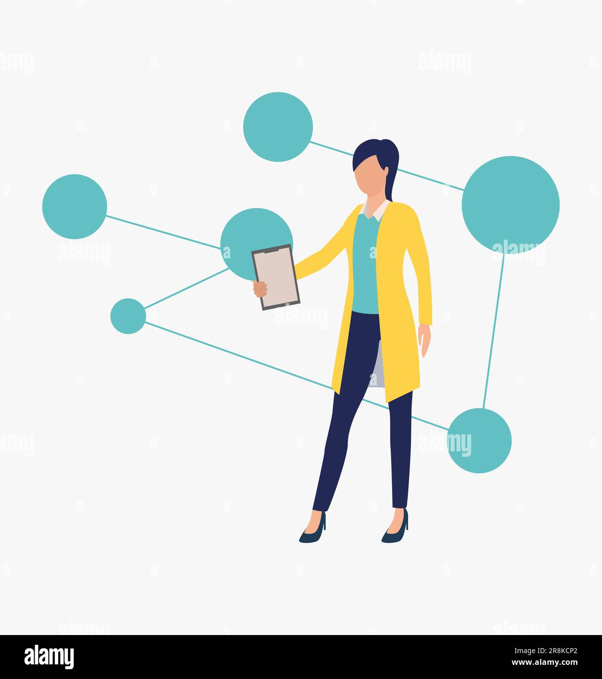 Scientist doing research Stock Vector