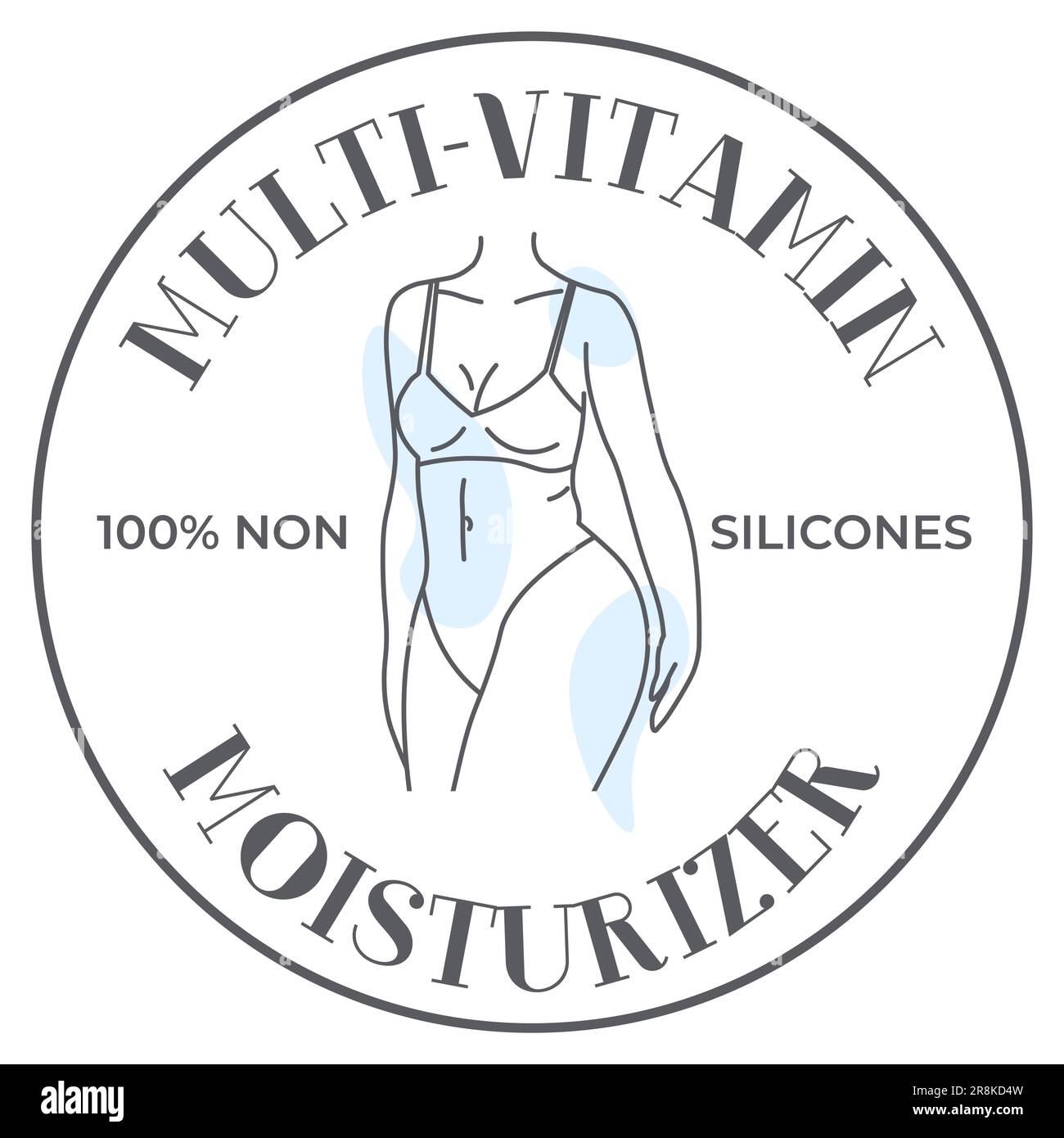 Multi vitamin moisturizer, non silicones vector Stock Vector Image ...