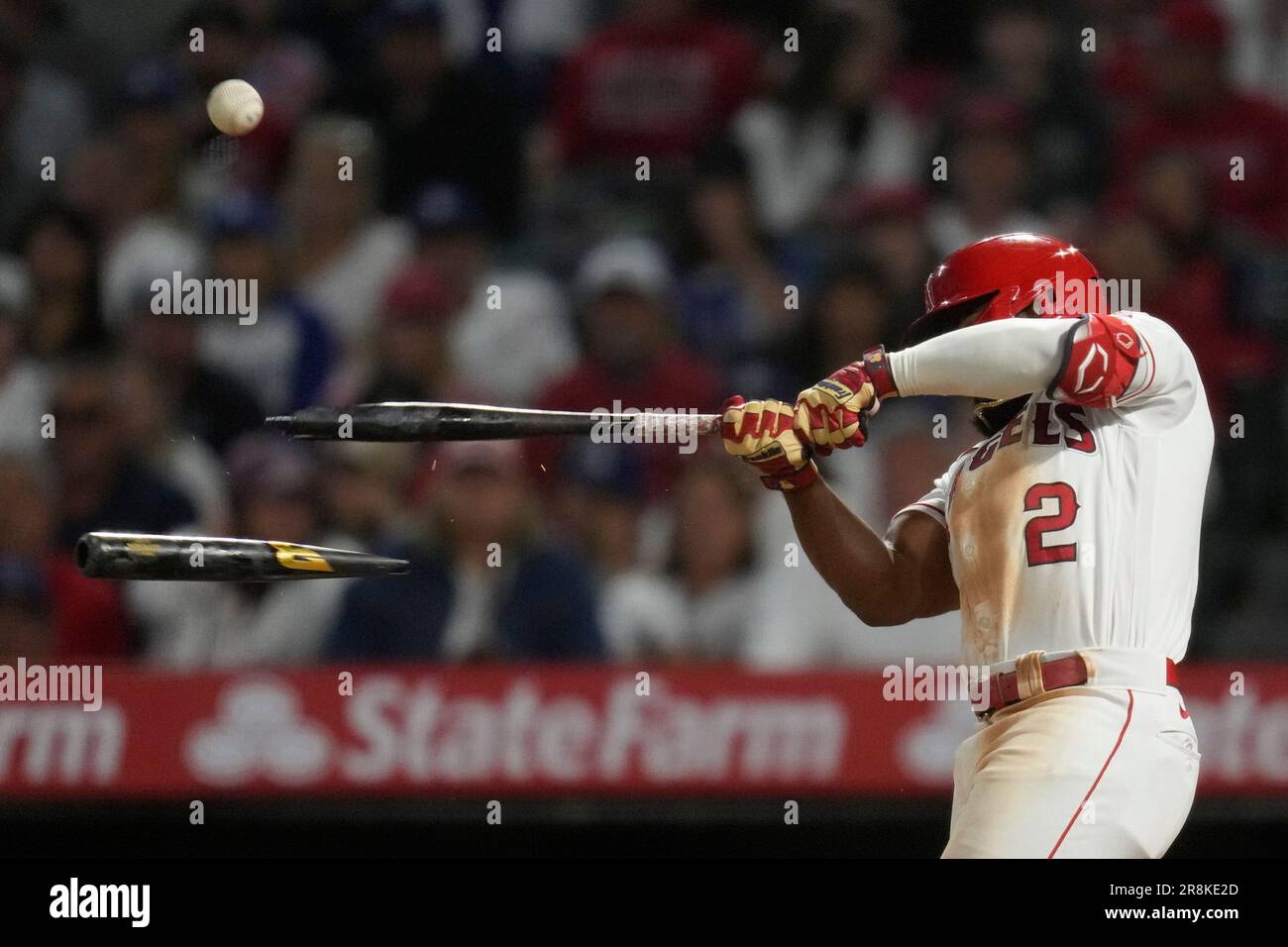 Luis Rengifo of the Los Angeles Angels wears a samurai warrior