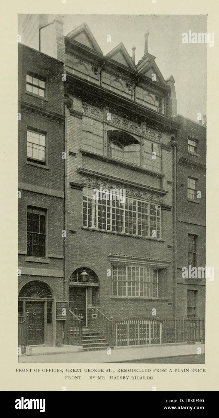 Front of Offices, Great Street, by Mr. Halsey Ricardo from the