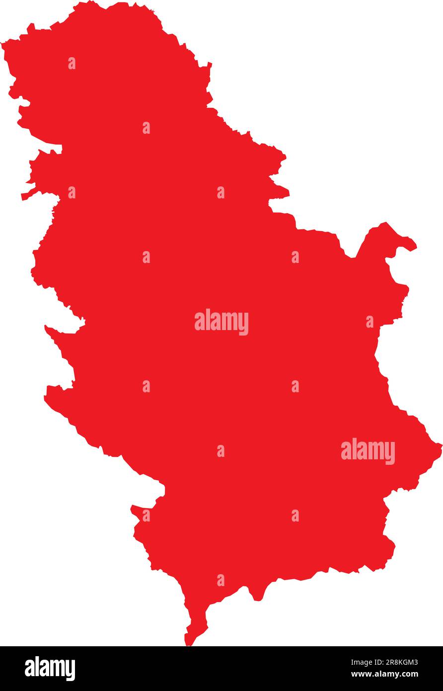 Premium Vector  Map with borders of vojvodina in vector