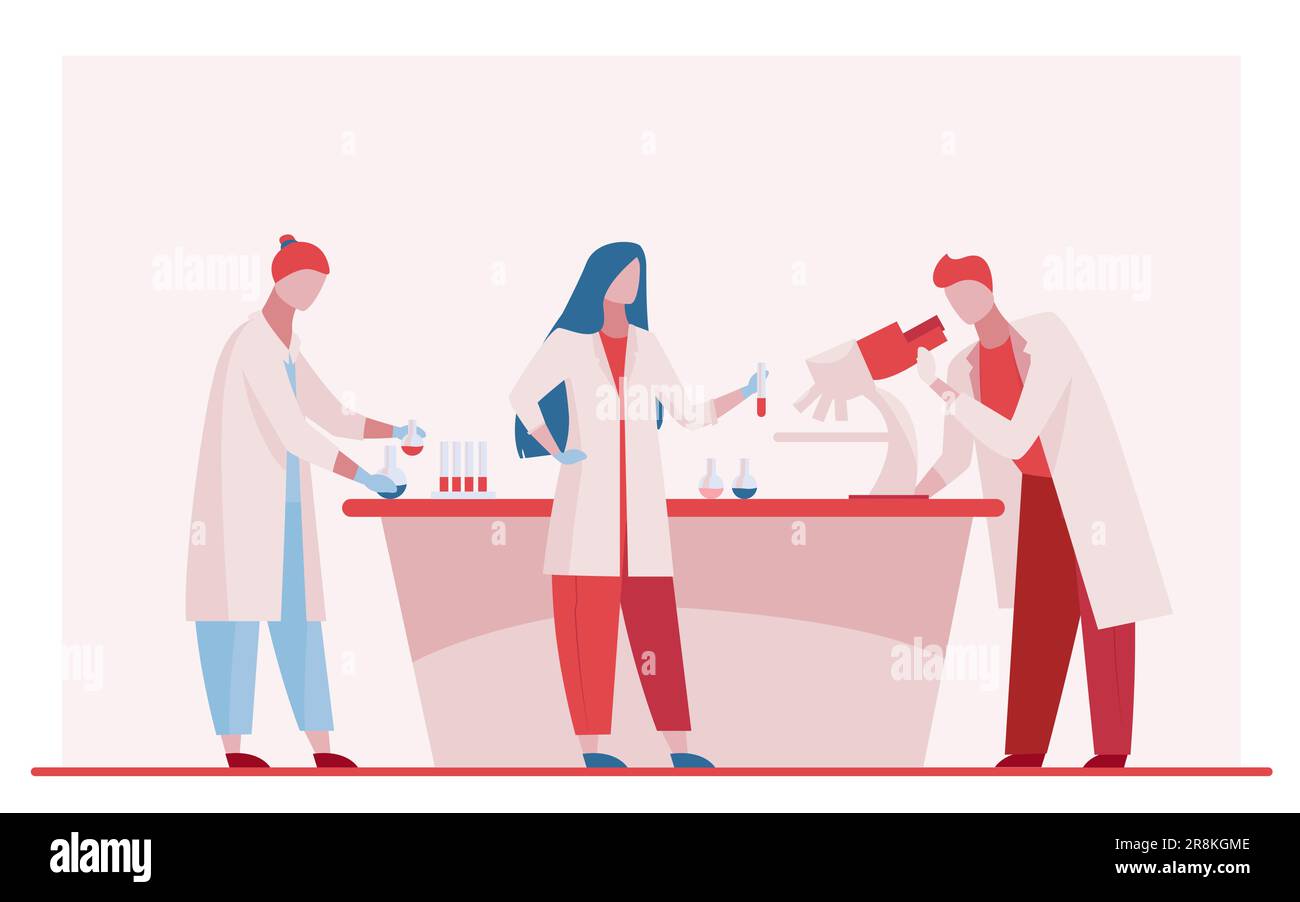 Lab assistants doing research Stock Vector Image & Art Alamy