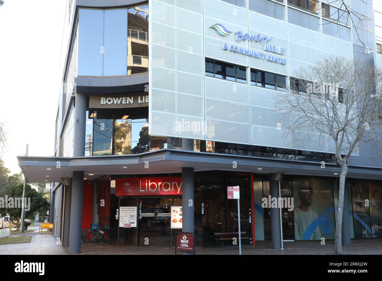 Lionel Bowen Library and Community Centre, located on the corner of