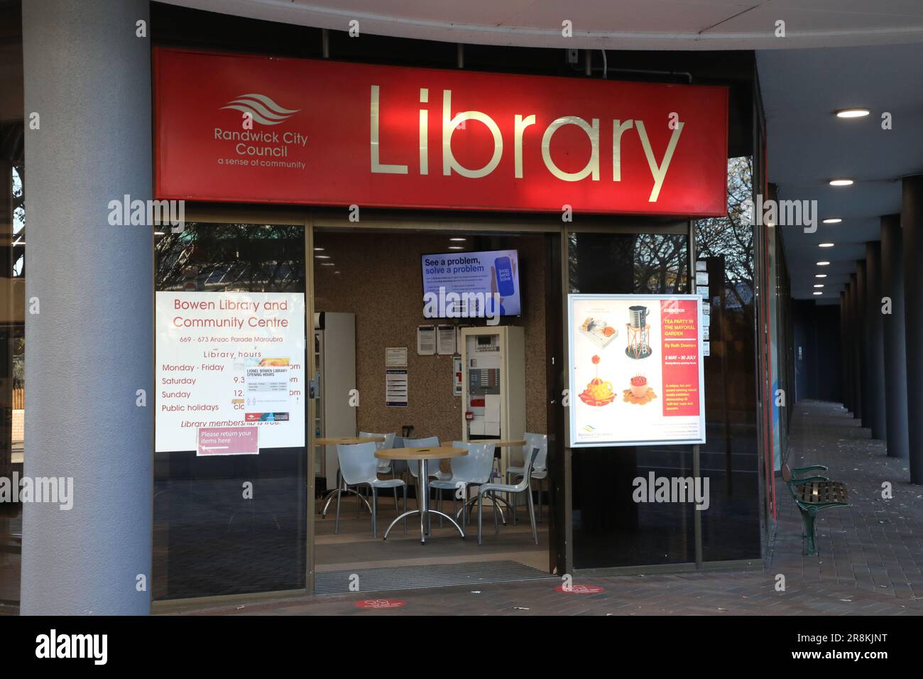 Lionel Bowen Library and Community Centre, located on the corner of