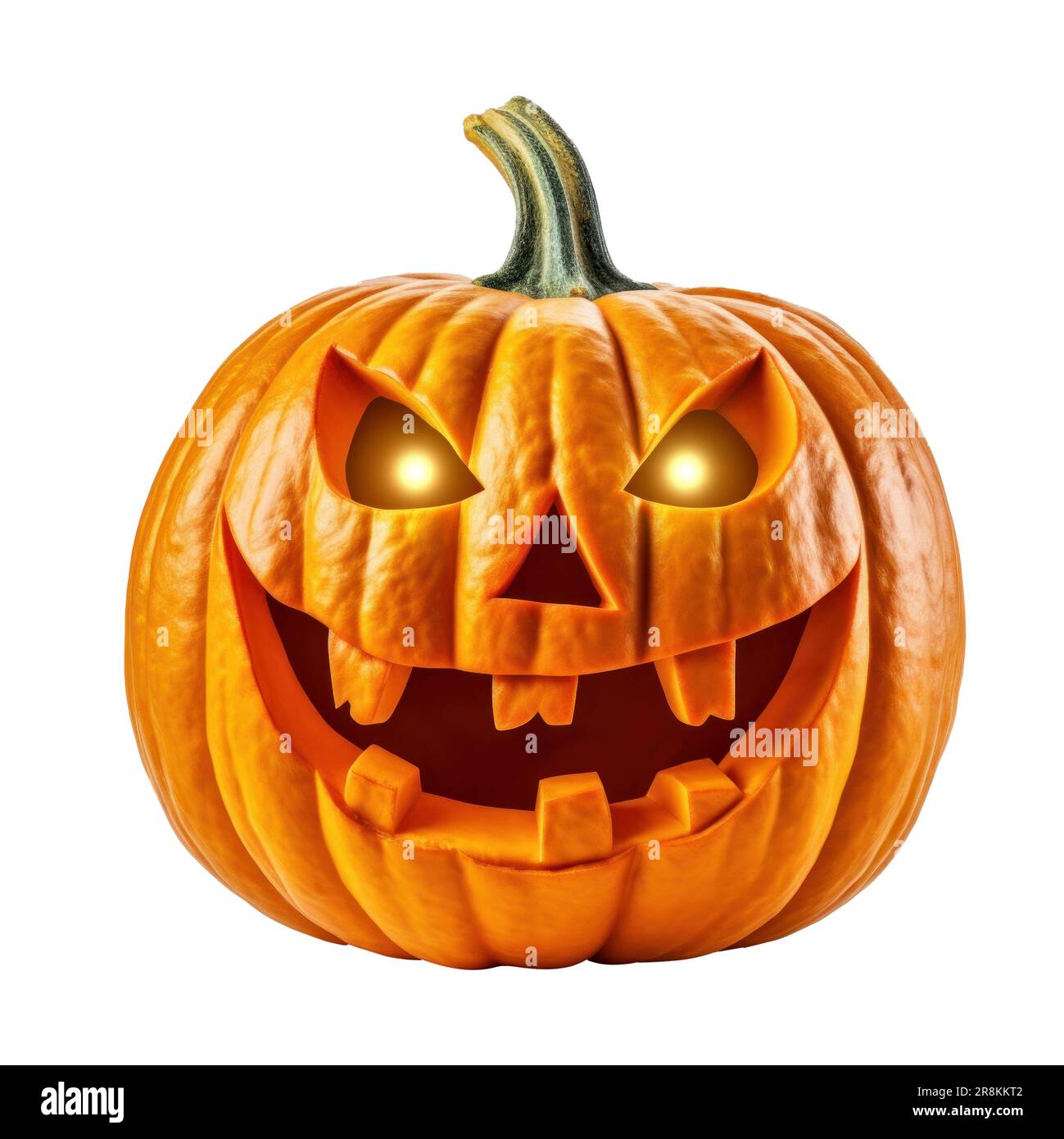 Halloween pumpkin isolated on white background Stock Photo - Alamy