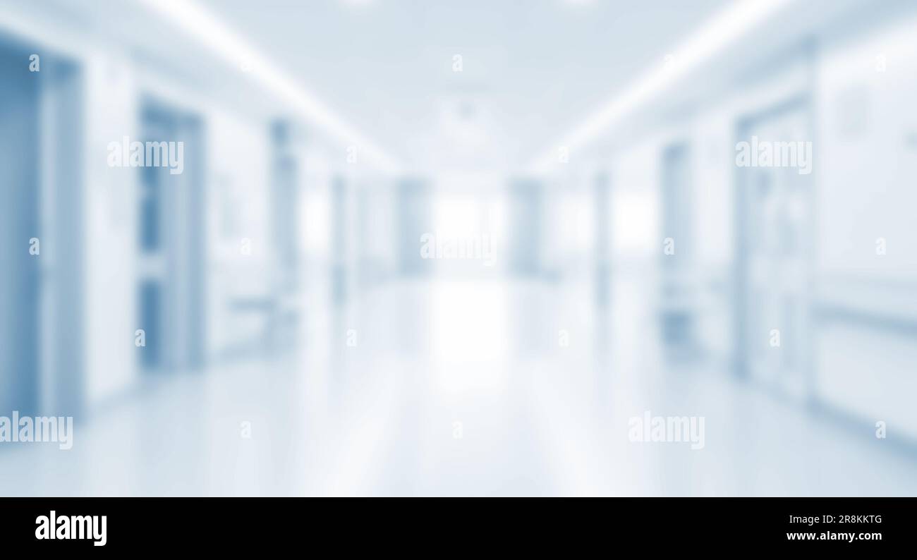 White blur abstract background from building hallway Stock Photo