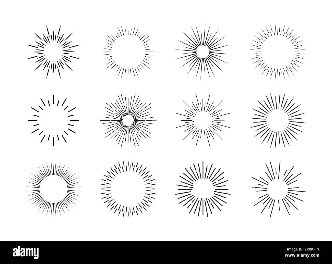 Starburst sunset Cut Out Stock Images & Pictures - Alamy