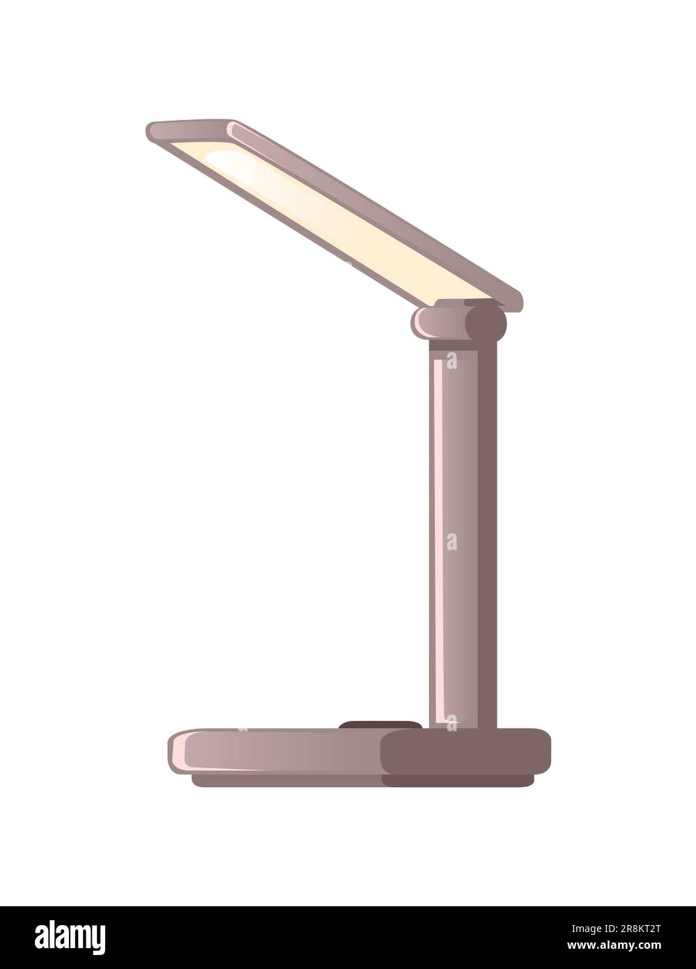 Modern led desk lamp with adjustable stand vector illustration isolated ...