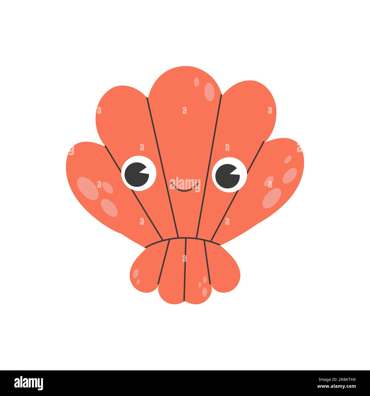 Illustrations with a red shell with cute eyes Stock Vector Image & Art ...