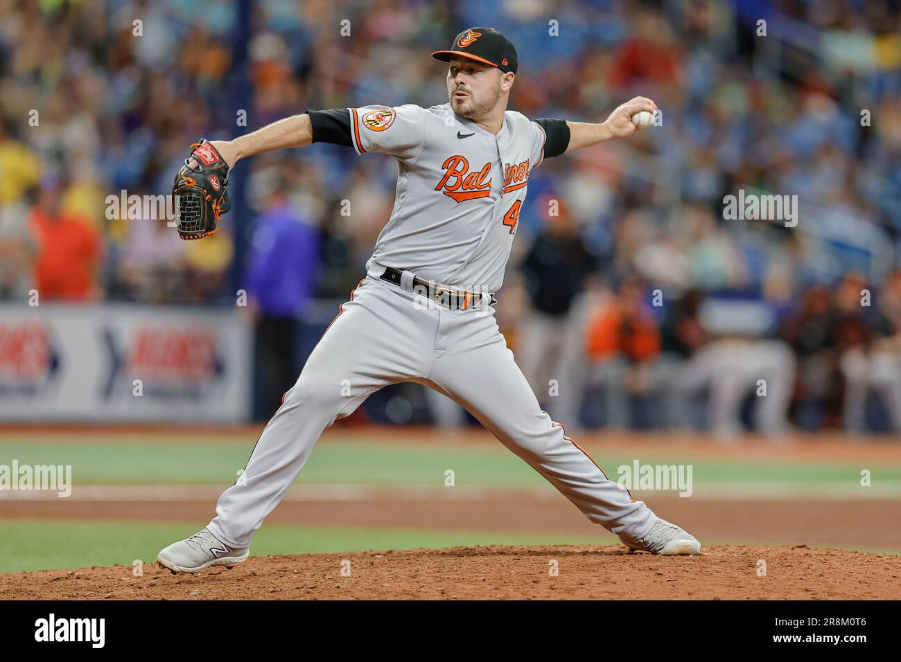 St. Petersburg, FL USA; Baltimore Orioles relief pitcher Logan