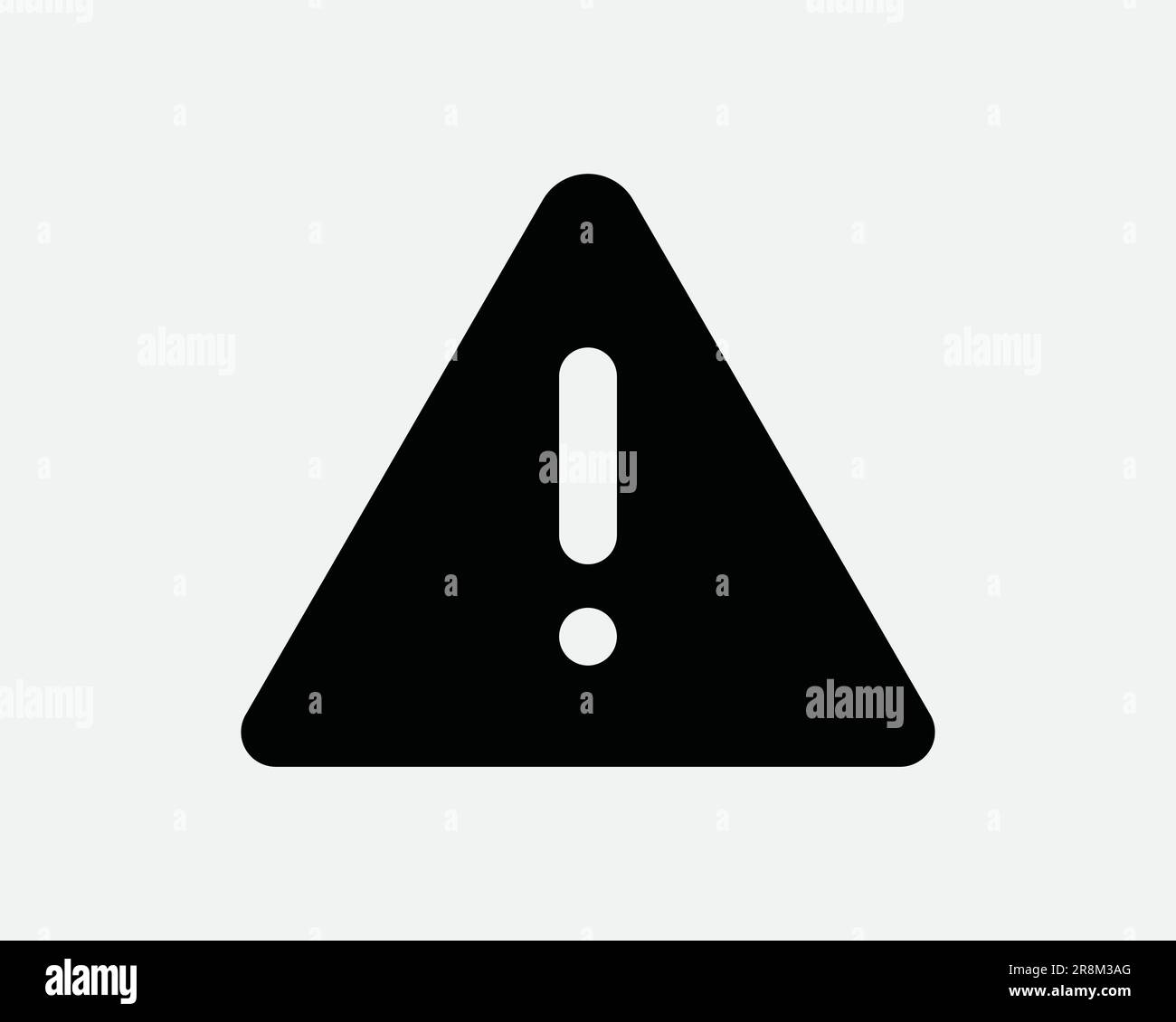 Yellow warning triangle sign with exclamation mark