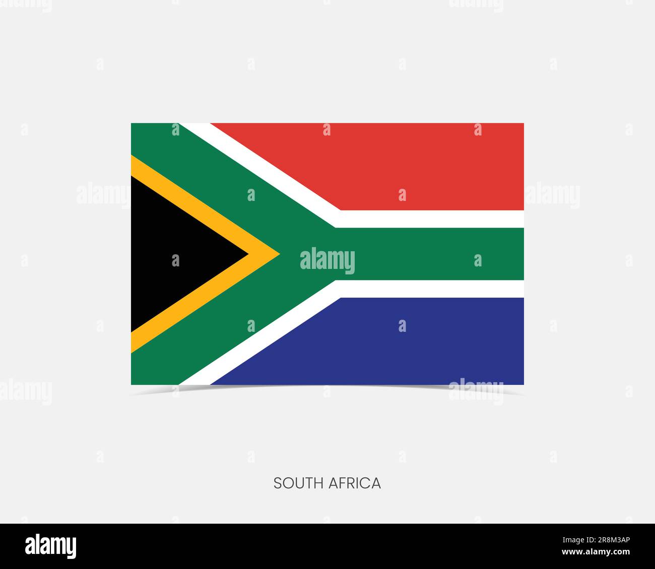 South Africa Rectangle Flag Icon With Shadow Stock Vector Image Art south-africa-rectangle-flag-icon-with-shadow-stock-vector-image-art