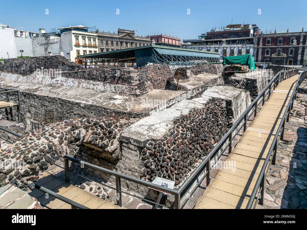 Templo Mayor Archaeological Site Of Aztec Capital City Of Tenochtitlan Centro Historico Mexico 1279