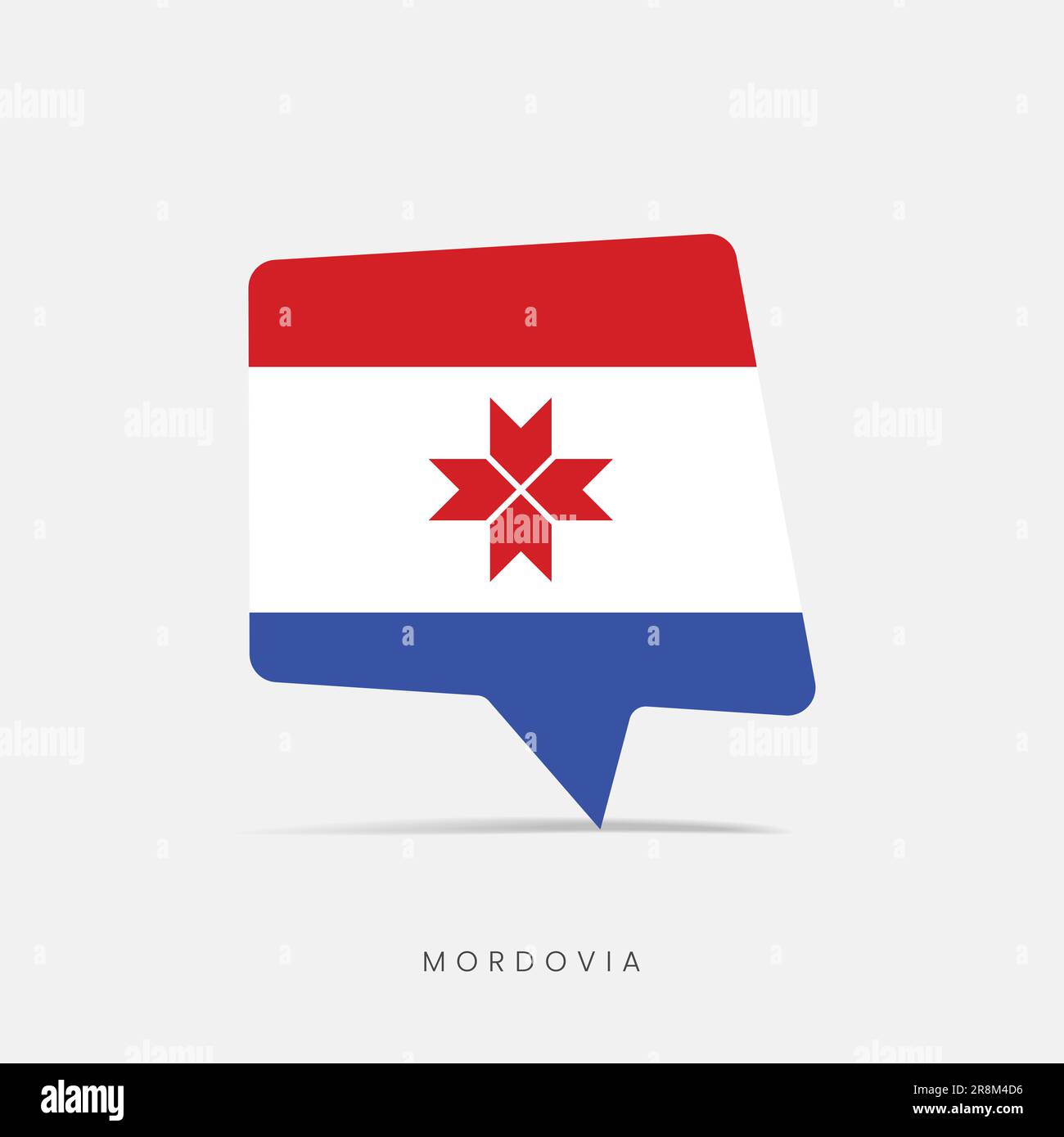 Flag of the republic of mordovia hi-res stock photography and images ...