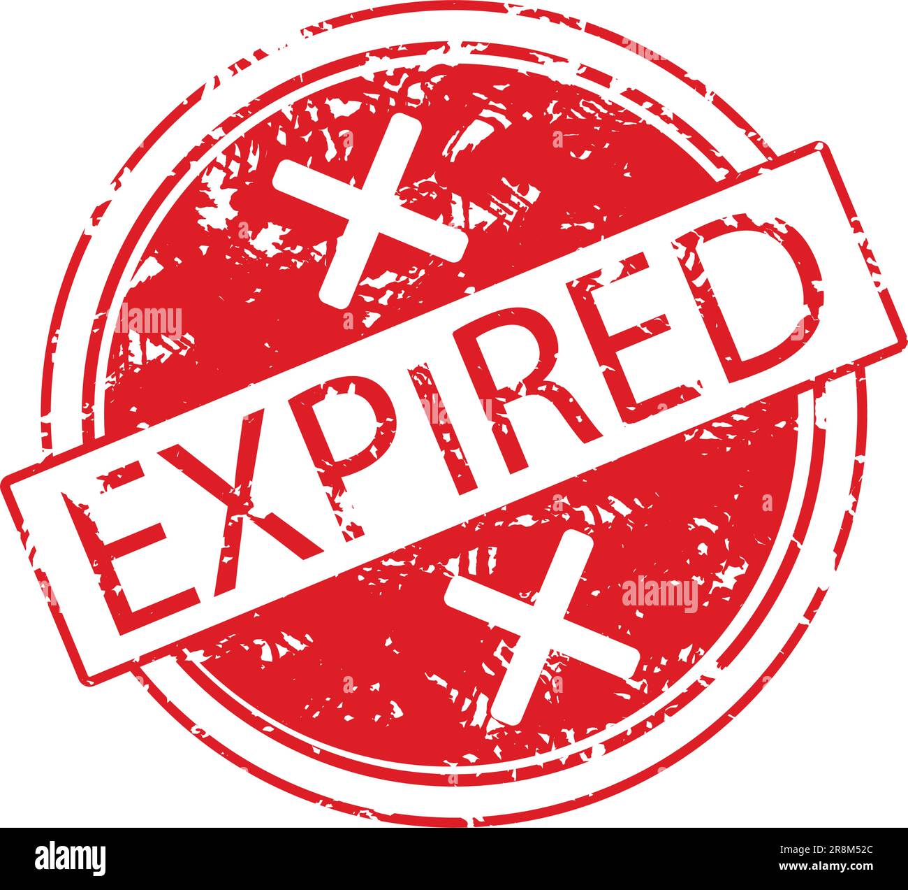 Expired rubber stamp and end date, timebound and limited time. Vector