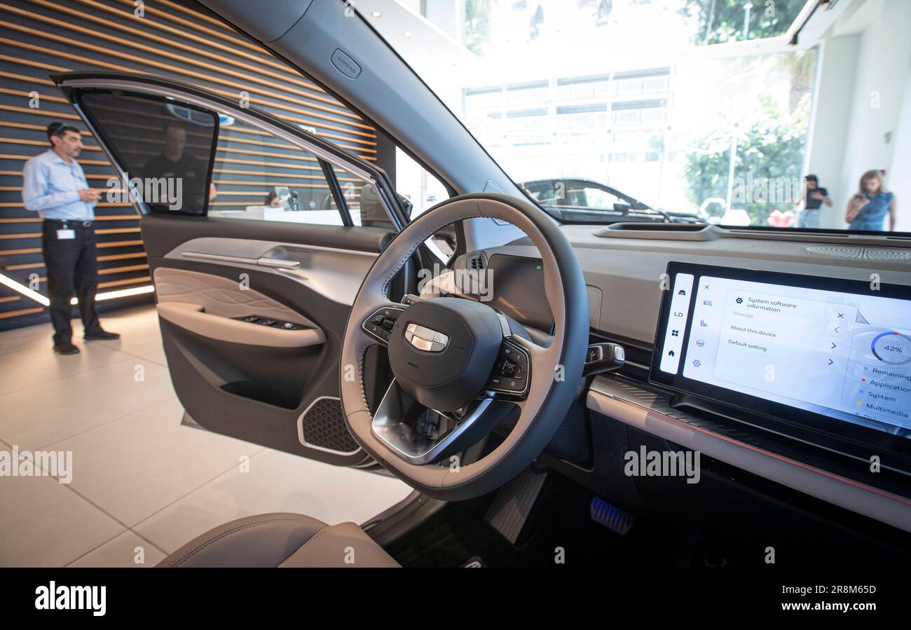 Israel Automakers Tel Aviv. 21st June, 2023. This photo taken on June 21, 2023 shows ...